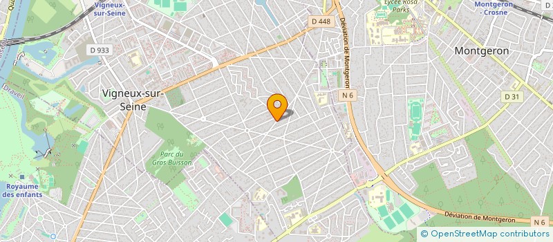 localisation de l'entreprise CARROSSERIE DE LA PLAINE DES SABLES à VIGNEUX-SUR-SEINE