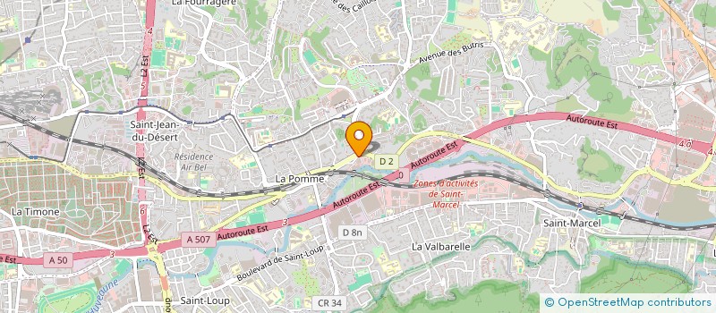 localisation de l'entreprise CARROSSERIE DE LA POMME  MARSEILLE