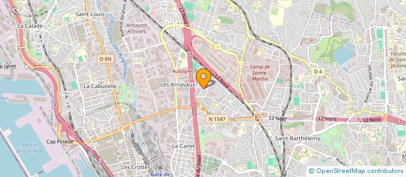 localisation de l'entreprise CARROSSERIE DE LA RAFFINERIE  MARSEILLE