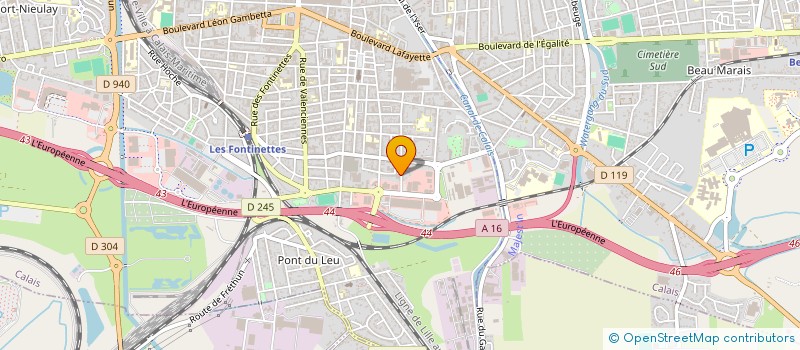 localisation de l'entreprise CARROSSERIE DE LA RAMPE à CALAIS