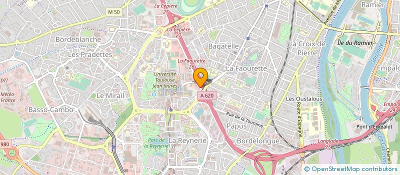 localisation de l'entreprise CARROSSERIE DE LA ROCADE à TOULOUSE