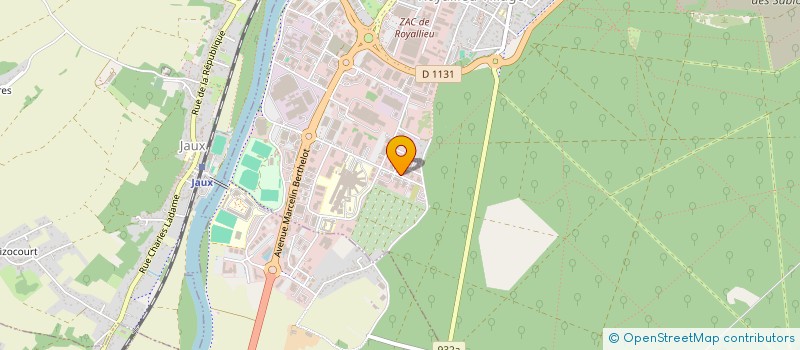 localisation de l'entreprise CARROSSERIE DE MERCIERES  COMPIEGNE