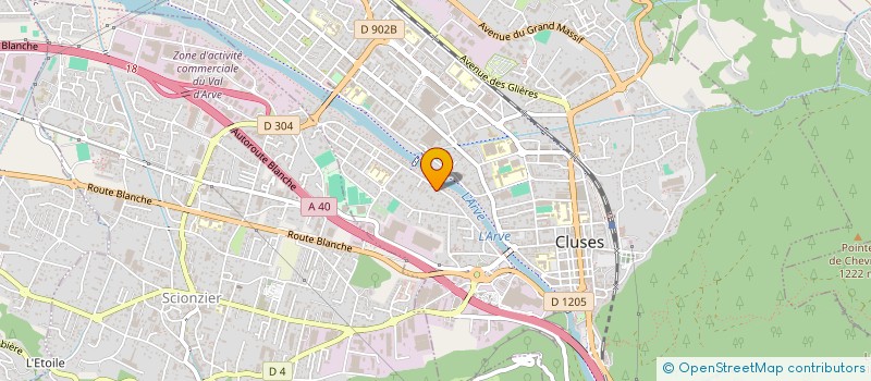 localisation de l'entreprise CARROSSERIE DE MESSY à CLUSES