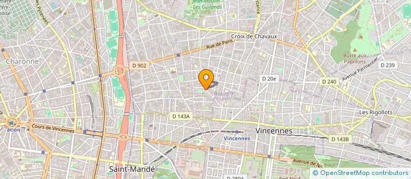 localisation de l'entreprise CARROSSERIE DE MONTREUIL  MONTREUIL
