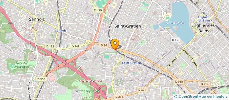 localisation de l'entreprise CARROSSERIE DE SAINT GRATIEN  SAINT-GRATIEN