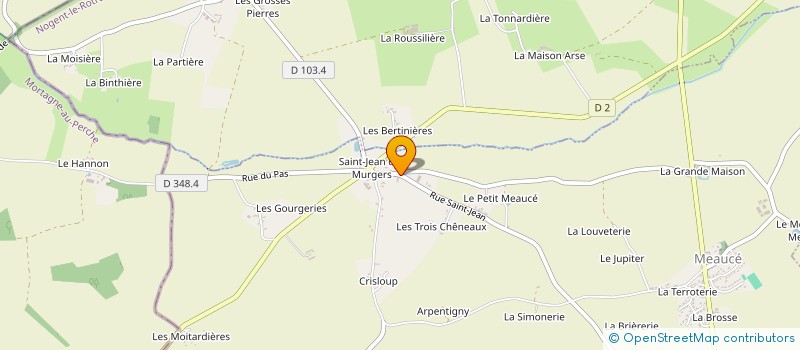 localisation de l'entreprise CARROSSERIE DE SAINT JEAN à MEAUCE