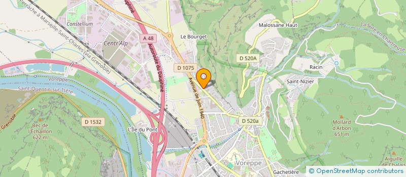 localisation de l'entreprise CARROSSERIE DE VOREPPE BLANC-GARRIDO  VOREPPE