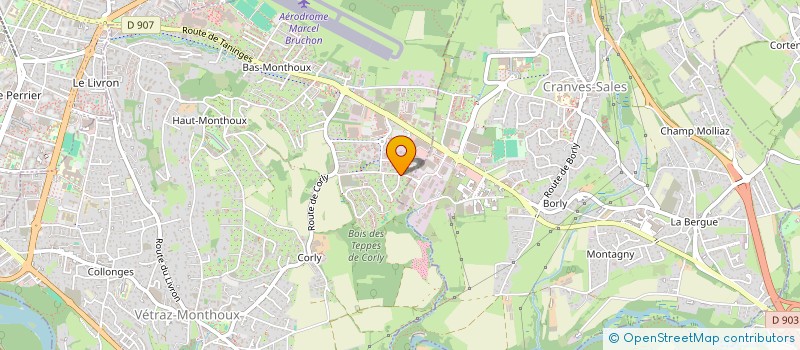 localisation de l'entreprise CARROSSERIE DELEAVAL  VETRAZ-MONTHOUX