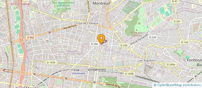 localisation de l'entreprise CARROSSERIE DELPIPPO à MONTREUIL