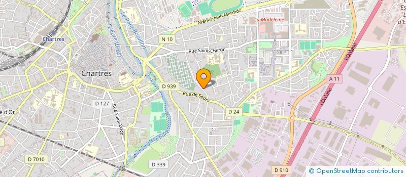 localisation de l'entreprise CARROSSERIE DERENNE SARL à CHARTRES