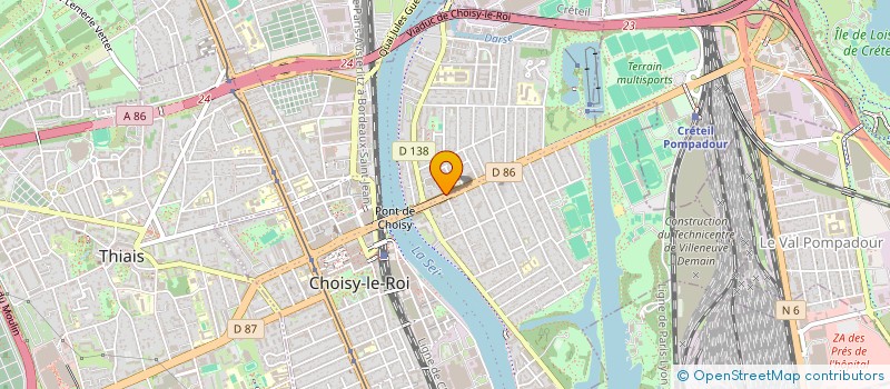 localisation de l'entreprise CARROSSERIE DES 2 PONTS à CHOISY-LE-ROI