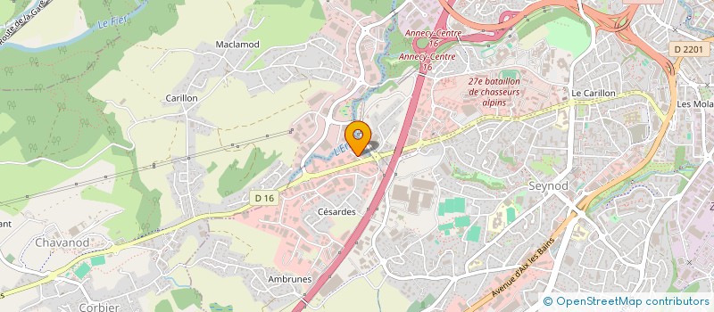 localisation de l'entreprise CARROSSERIE DES BRESSIS à ANNECY