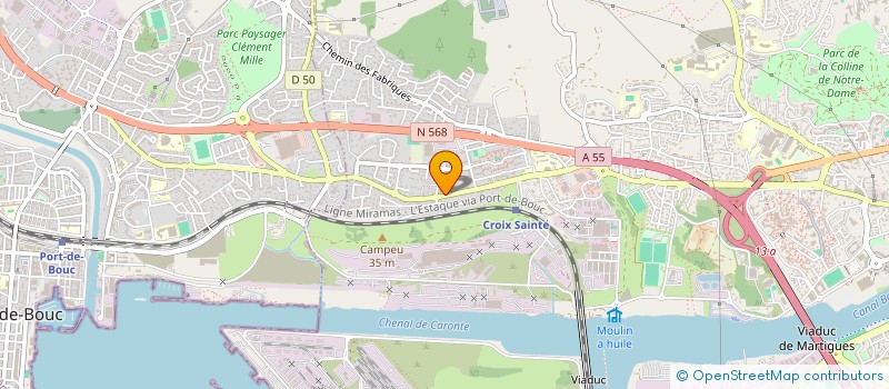 localisation de l'entreprise CARROSSERIE DES BRUYERES à MARTIGUES
