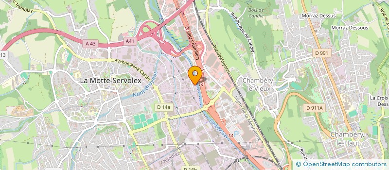 localisation de l'entreprise CARROSSERIE DES CONTOURS LA MOTTE  LA MOTTE-SERVOLEX