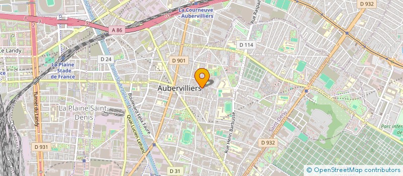 localisation de l'entreprise CARROSSERIE DES DOUZE ETOILES  AUBERVILLIERS