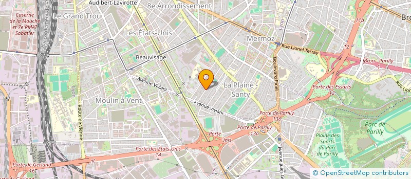 localisation de l'entreprise CARROSSERIE DES ETATS UNIS à LYON