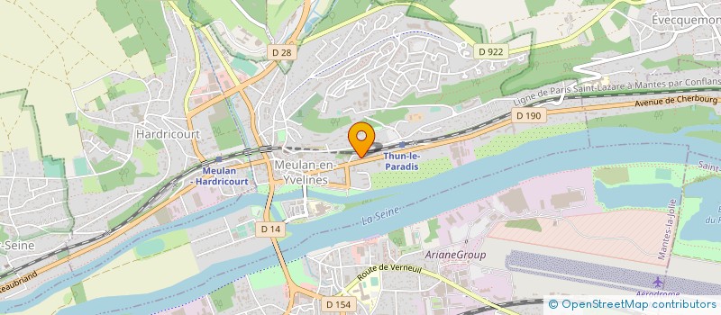 localisation de l'entreprise CARROSSERIE DES GARENNES à LES MUREAUX