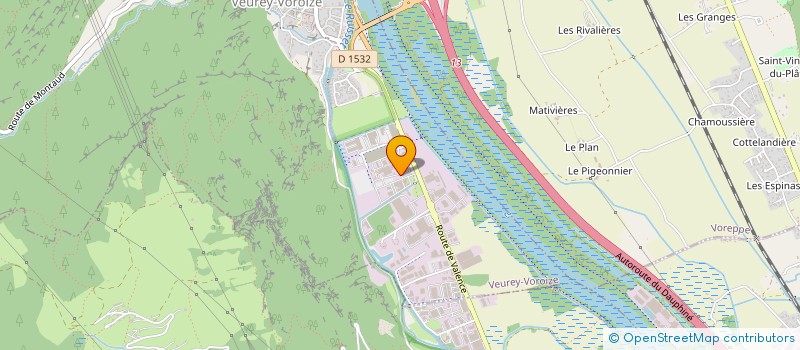 localisation de l'entreprise CARROSSERIE DES ILES CORDEES  VEUREY-VOROIZE