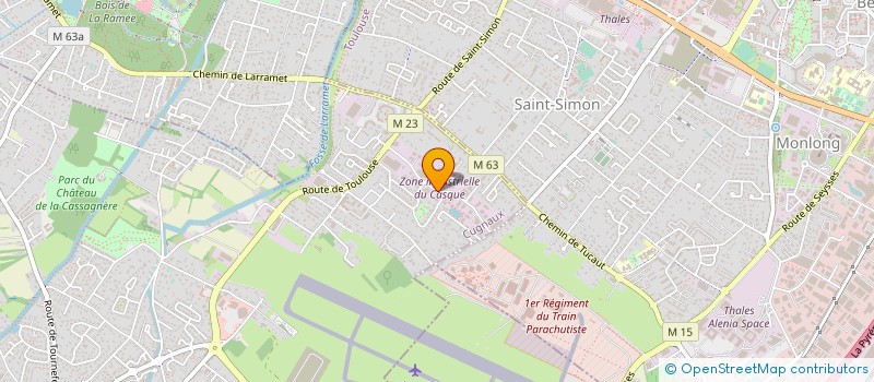 localisation de l'entreprise CARROSSERIE DES MESANGES  CUGNAUX