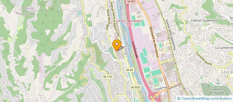localisation de l'entreprise CARROSSERIE DES PUGETS à SAINT LAURENT DU VAR