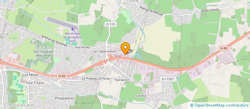 localisation de l'entreprise CARROSSERIE DES TABERNOTTES  YVRAC