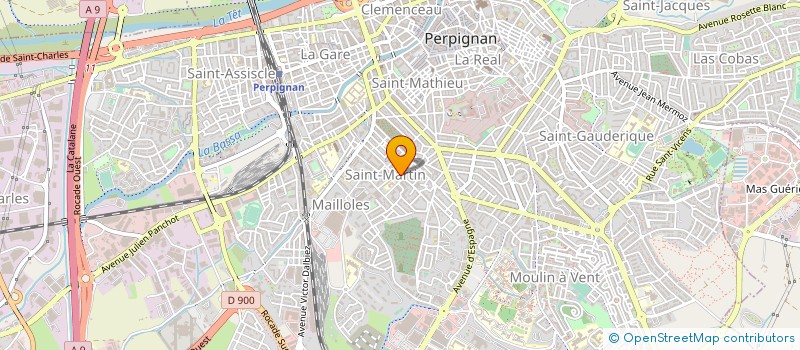 localisation de l'entreprise CARROSSERIE DES TUILERIES  PERPIGNAN