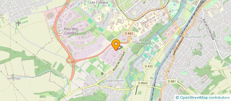 localisation de l'entreprise CARROSSERIE DES ZH  BRUNSTATT-DIDENHEIM