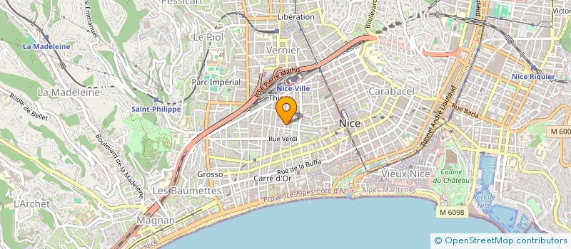 localisation de l'entreprise CARROSSERIE DIAMOND CARS  NICE