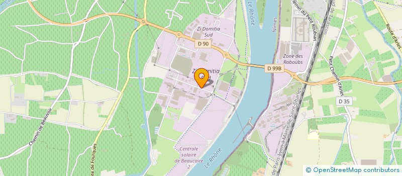 localisation de l'entreprise CARROSSERIE DOMITIA  BEAUCAIRE