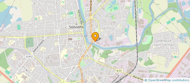 localisation de l'entreprise CARROSSERIE DOS REIS à SOISSONS