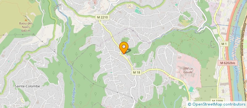 localisation de l'entreprise CARROSSERIE DU BAOU  LA GAUDE