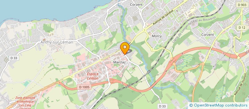 localisation de l'entreprise CARROSSERIE DU CANAL à THONON-LES-BAINS