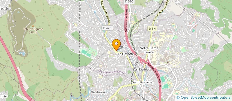 localisation de l'entreprise CARROSSERIE DU DRIVE à LES PENNES-MIRABEAU