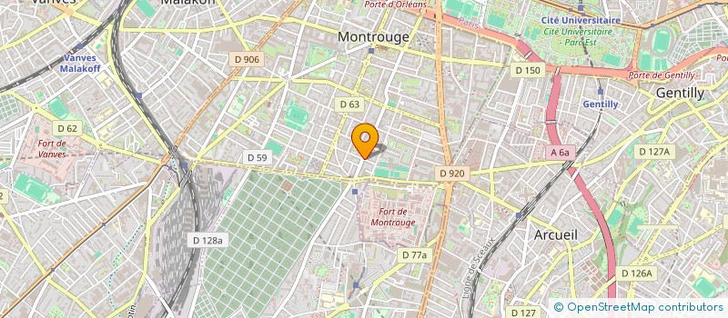 localisation de l'entreprise CARROSSERIE DU FORT à MONTROUGE