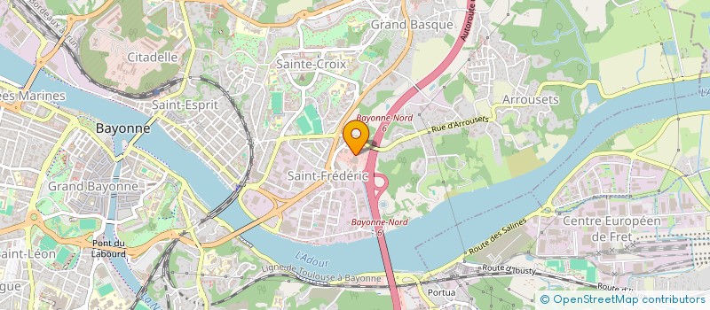 localisation de l'entreprise CARROSSERIE DU GRNA BASQUE  BAYONNE