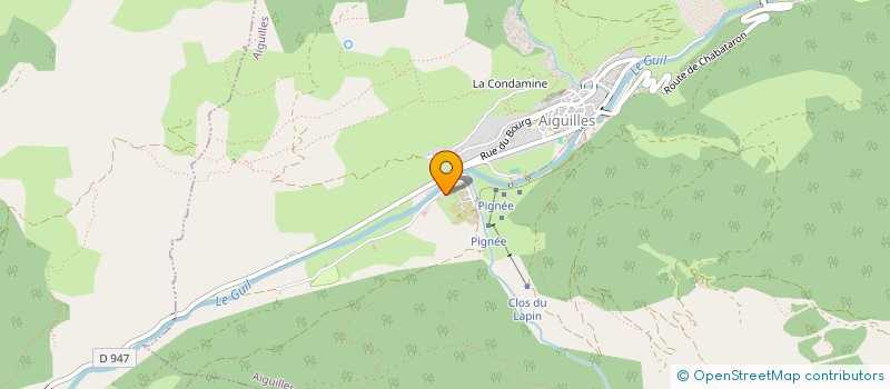 localisation de l'entreprise CARROSSERIE DU GUIL  AIGUILLES