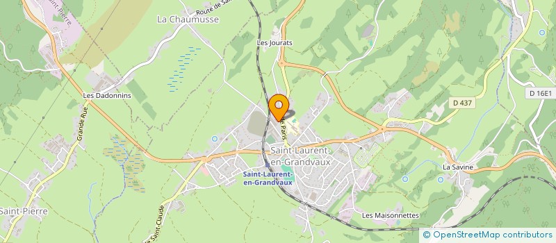 localisation de l'entreprise CARROSSERIE DU HAUT JURA  SAINT-LAURENT-EN-GRANDVAUX