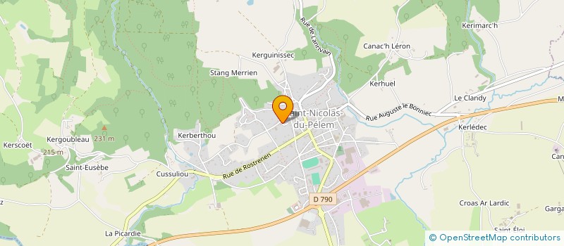 localisation de l'entreprise CARROSSERIE DU PELEM à ST NICOLAS DU PELEM