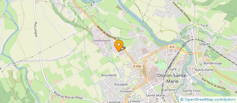 localisation de l'entreprise CARROSSERIE DU PIEMONT  OLORON-SAINTE-MARIE