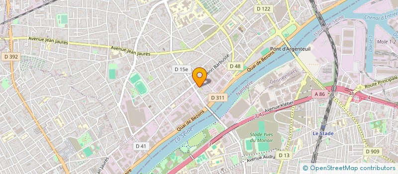 localisation de l'entreprise CARROSSERIE DU PONT NEUF  ARGENTEUIL