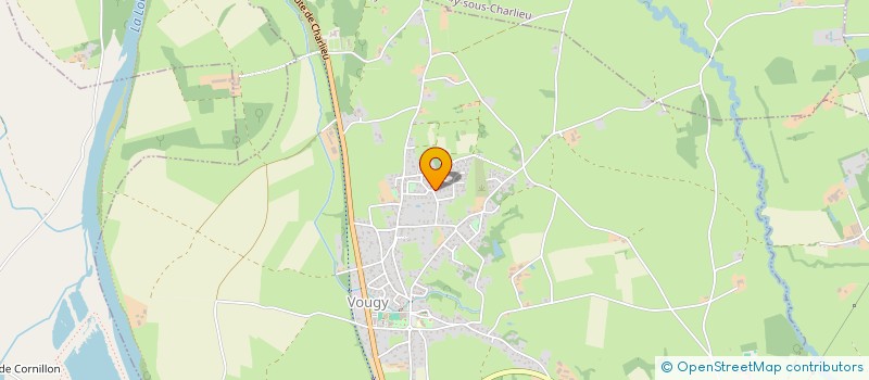 localisation de l'entreprise CARROSSERIE DU ROANNAIS  VOUGY