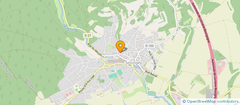 localisation de l'entreprise CARROSSERIE DU VALLINOT à LONGEAU-PERCEY