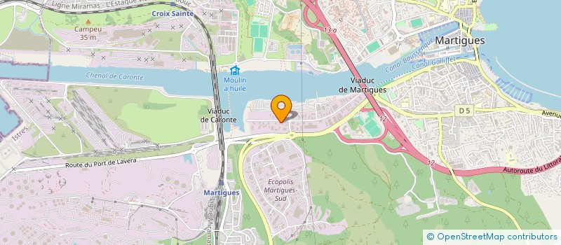 localisation de l'entreprise CARROSSERIE DU VIADUC à MARTIGUES