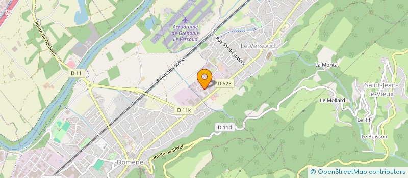 localisation de l'entreprise CARROSSERIE DUCA  LE VERSOUD