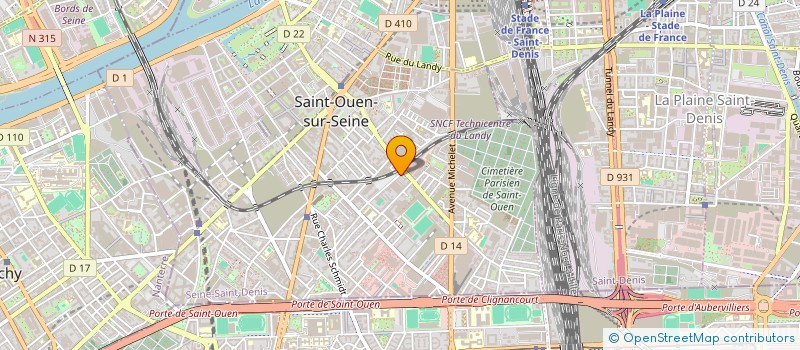 localisation de l'entreprise CARROSSERIE ECLAT à SAINT-OUEN-SUR-SEINE