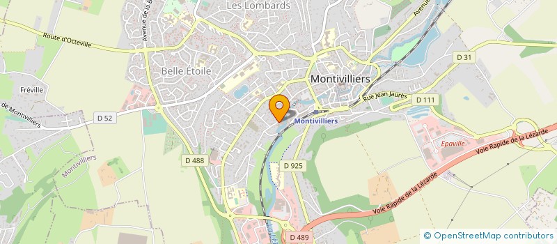 localisation de l'entreprise CARROSSERIE ENTRE MECA AUTOS à MONTIVILLIERS