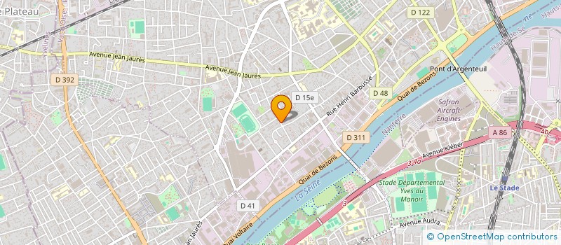 localisation de l'entreprise CARROSSERIE ESCOVAL à ARGENTEUIL