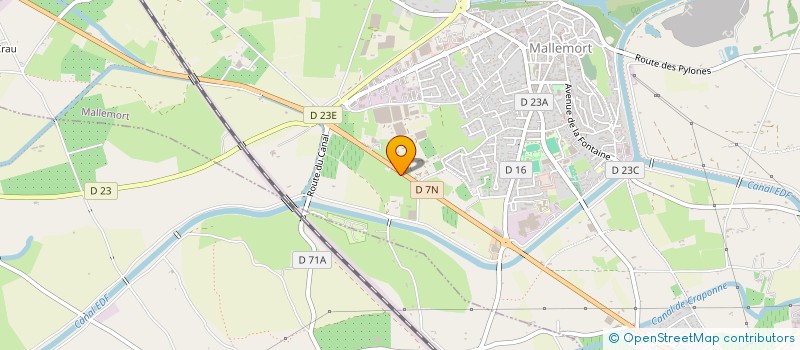 localisation de l'entreprise CARROSSERIE ET MATERIEL ENGINS SPECIAUX  MALLEMORT