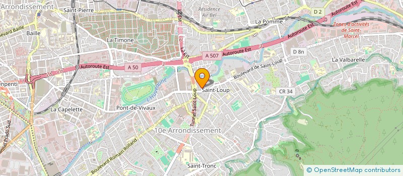 localisation de l'entreprise CARROSSERIE ET MOTOS SAINT LOUP CMSL  MARSEILLE