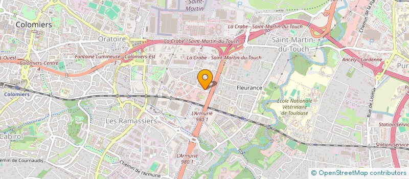 localisation de l'entreprise CARROSSERIE ET PARE-BRISE DE L'AUTO  TOULOUSE